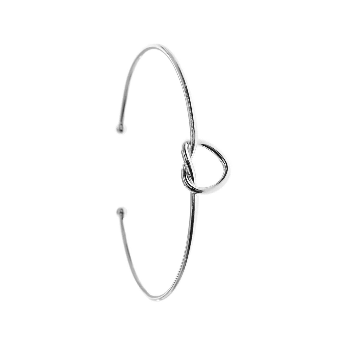 Sterling Silver Heart Bangle British Made 925 Hallmarked Brand New Boxed
