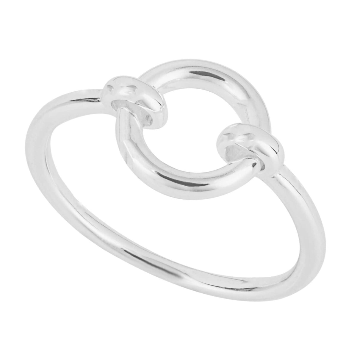 Ladies Open Circle Ring 925 Hallmarked British Made Sizes K - S