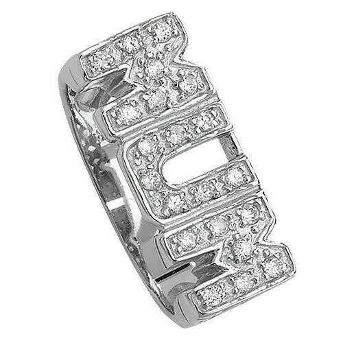 Mum Ring Gemstone Sterling Silver 925 Hallmarked Size L - Z British Made