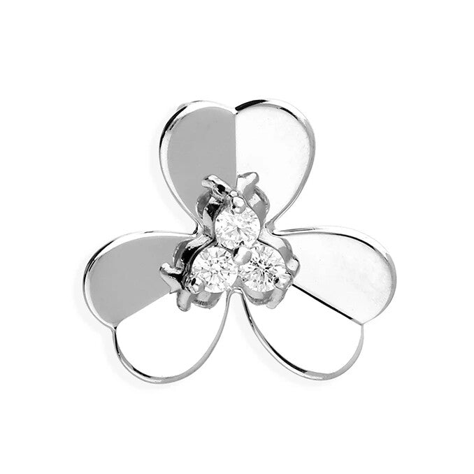 Floral Clover Statement Pendant Sterling Silver 925 Hallmarked All Chain Lengths
