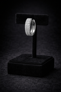 Mens Huggie Hoop Earring Cubic Zirconia Solid Sterling Silver Gents Hallmarked