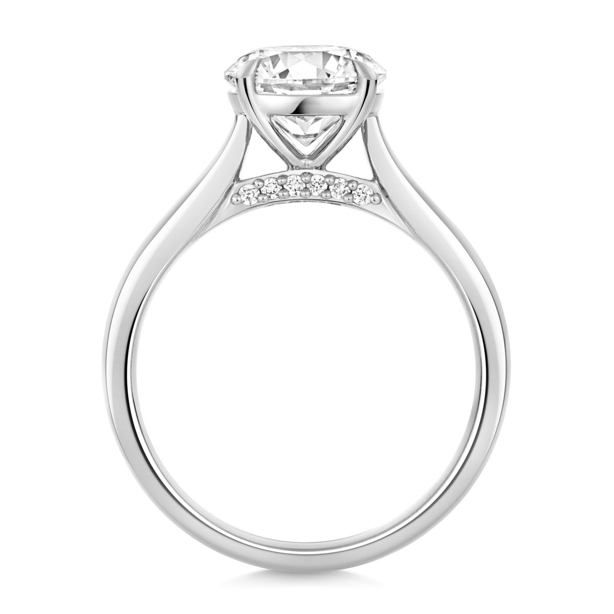 13 Lab-Grown Diamond Engagement Ring 18ct White Gold Hallmarked Sizes J - Q