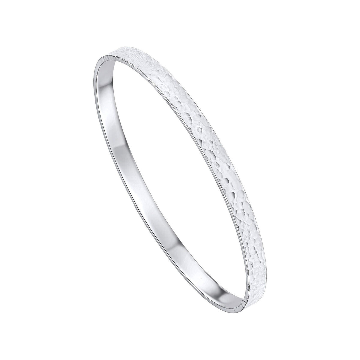 Textured Bangle Sterling Silver 925 Hallmarked British Made Brand New Boxed