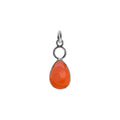 Carnelian Hoop Pendant Sterling Silver 925 Hallmark All Chain Lengths Brand New