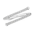 32 Natural Diamond Sprial Wrap Ring 18ct White Gold Hallmarked Sizes J - Q